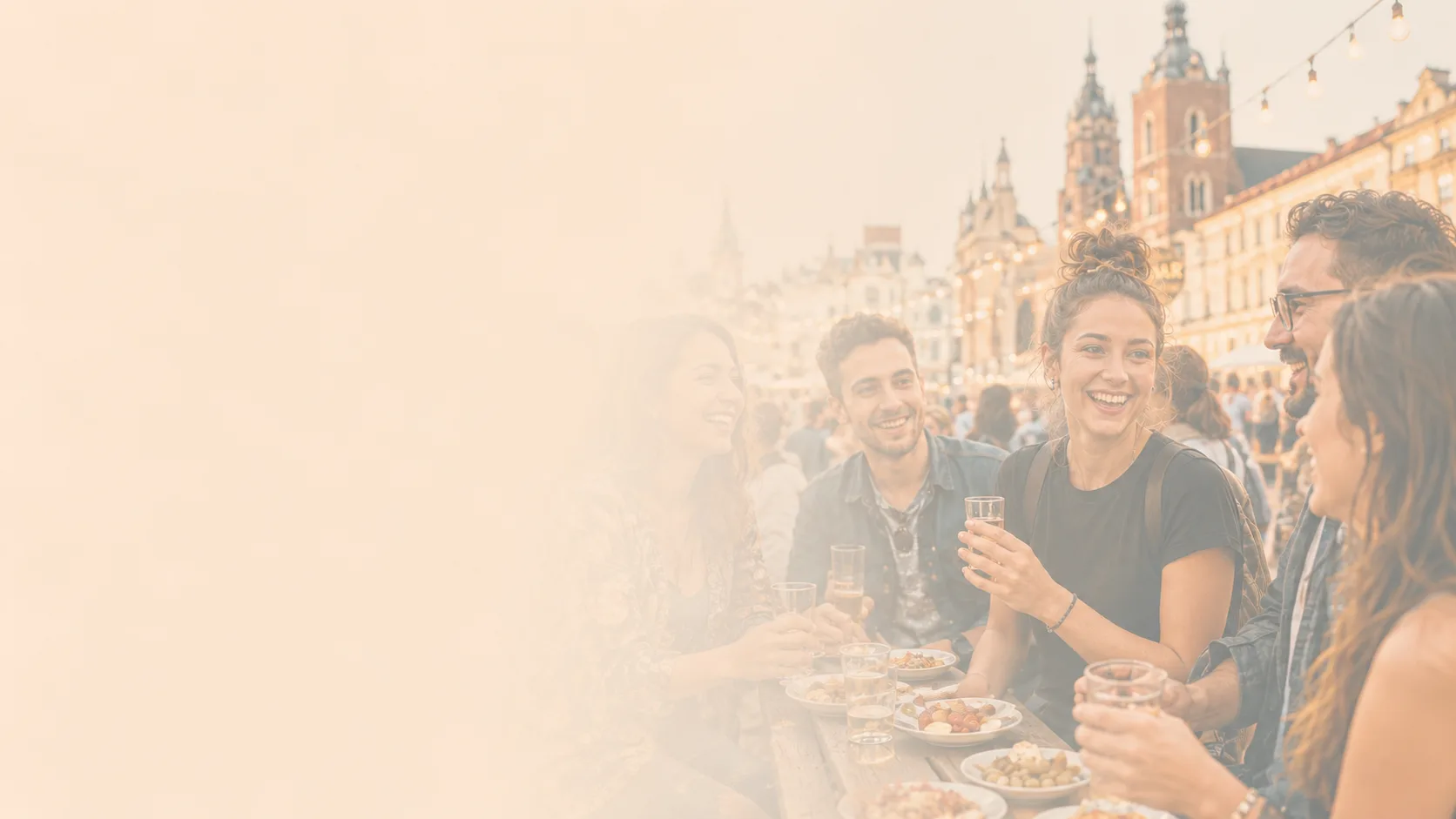 Solo travellers joining a friendly group in Krakow